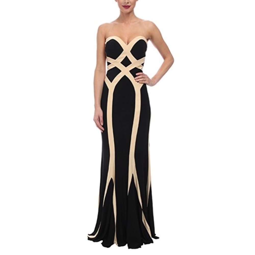 NWT Faviana Two-Tone Gown